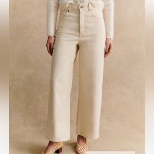 Sezane Denim Le Crop Pants